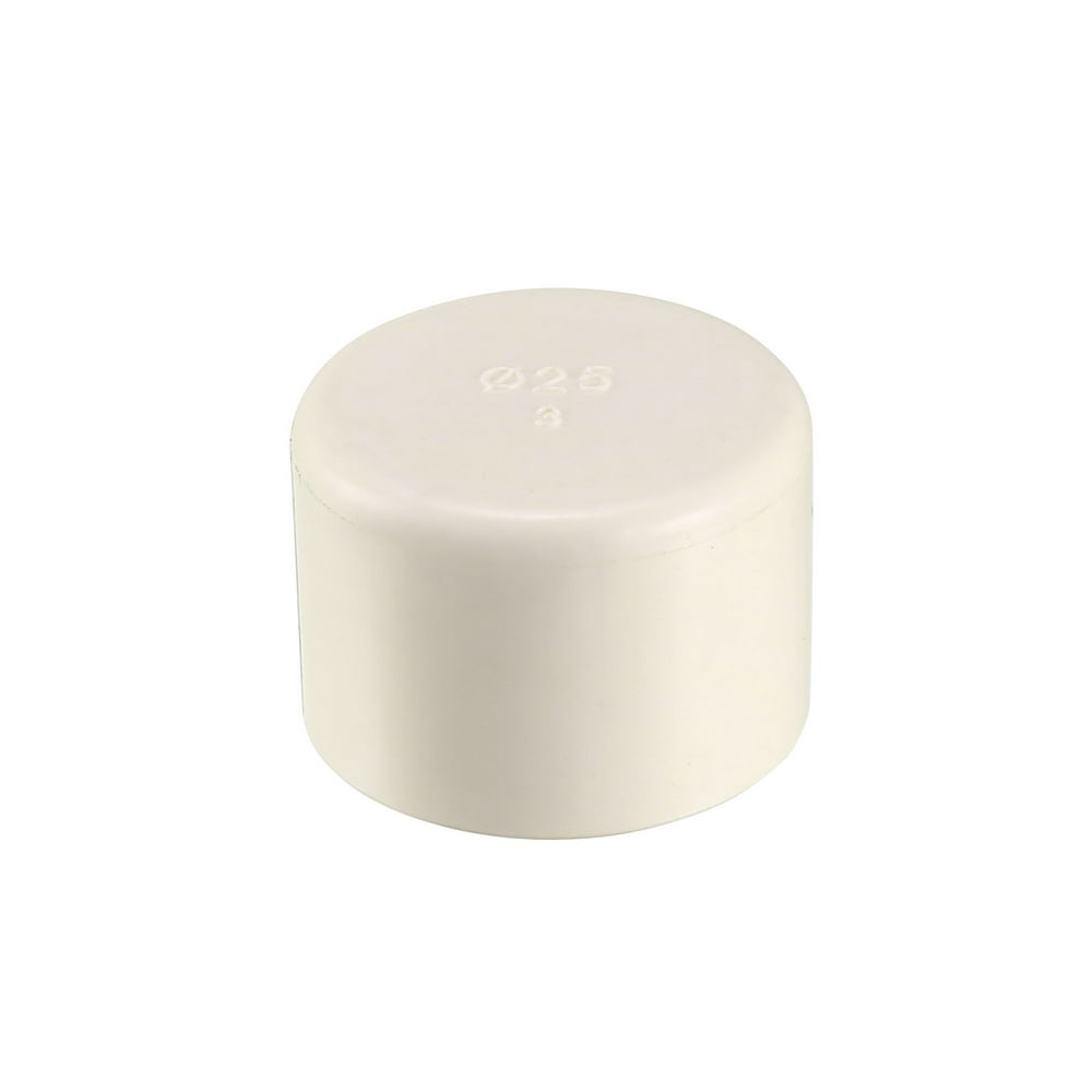 25mm PVC Pipe Cap Fitting, Slip End Caps DWV(Drain Waste Vent) White 2