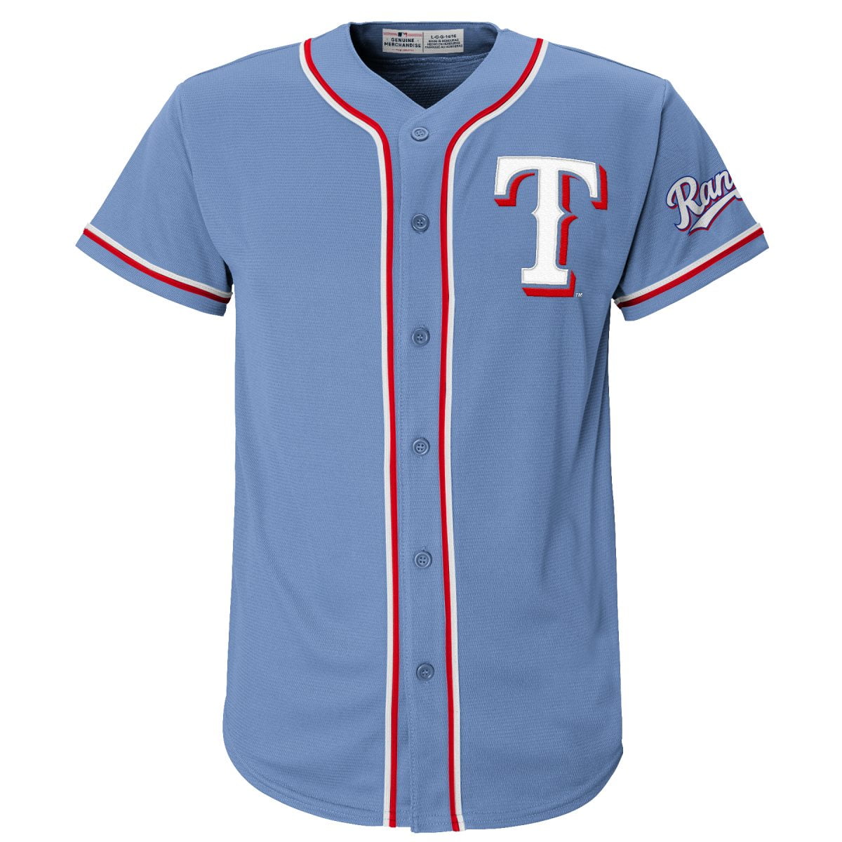 MLB Texas Rangers Youth Secondary Color Synthetic Jersey