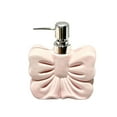 thumbnail image 4 of CoudarTitie Bow Shape Soap Dispenser Ceramic Hand Soap Bottle Decorative Cute Lotion Bottle with Pump for Lotion Shampoo Kitchen Bathroom Pink, 4 of 7