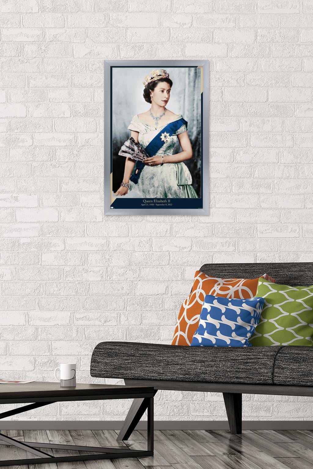 Queen Elizabeth II - Queen Wall Poster, 14.725" x 22.375" Framed