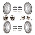 thumbnail image 1 of Transit Auto Front Rear Hub Bearings Assembly Coated Disc Brake Rotors and Semi-Metallic Pads Kit (10Pc) for Car Chevrolet Impala Limited - Left Right Side (Driver Passenger) KBB-111588, 1 of 11
