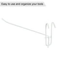 thumbnail image 3 of Unique Bargains 8 Inch Store Garage Storage Grid Wall Display Hooks White, 10 Count, 3 of 5