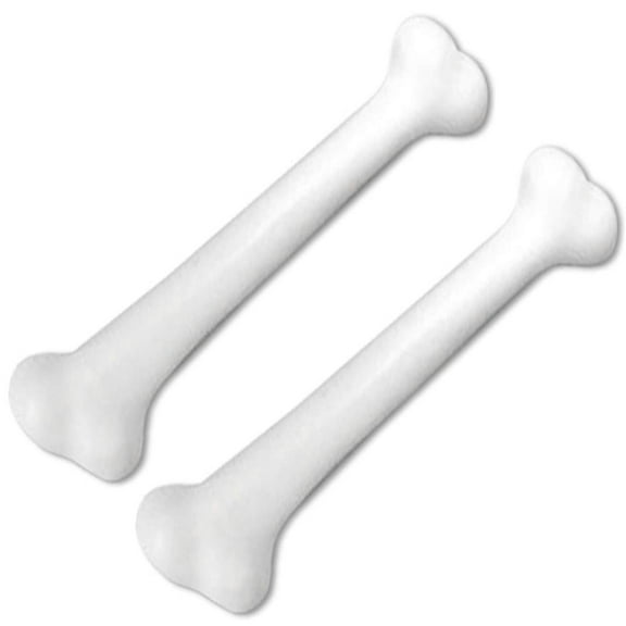 Jumbo Plastic Human Bone 2 Pack  Halloween Props Fake Bones for Cavewoman and Caveman Accessories  White Bones Suitable for Flintstones Costumes, Prehistoric Women and Men Costumes