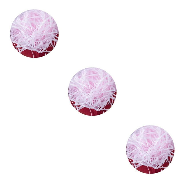 serony Papier de Remplissage Coloré pour Panier Cadeau, Rose Clair, 3 Ensembles