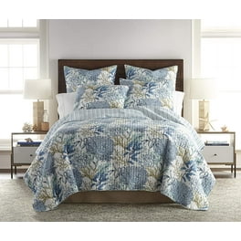 QUEEN 3-PIECE QUILT REVERSIBLE BEDSPREAD COVERLETS COVER SET WITH