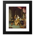 thumbnail image 2 of Willem Van Mieris 12x14 Black Modern Framed Museum Art Print Titled - The Lute Player (1711), 2 of 5