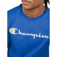 thumbnail image 3 of Champion Men's and Big Men's Script Logo Classic Jersey Graphic Tee Shirt, Sizes S-2XL, 3 of 7