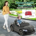 thumbnail image 4 of Costway 12V Licensed Bentley Bacalar Kids Electric Ride-on Car with Remote Control Black, 4 of 9