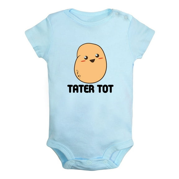 Tater Tot Potato Funny Rompers Newborn Bodysuits Infant Jumpsuits Kids Cotton Clothes Toddler Graphic One-Piece Outfits