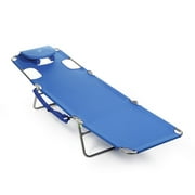 Ostrich The Original Chaise Beach Chair, Folding Reclining Outdoor Lounger, Lime Green