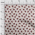 thumbnail image 2 of oneOone Polyester Spandex Maroon Fabric Utensils Cup Craft Projects Decor Fabric Printed By The Yard 56 Inch Wide, 2 of 4