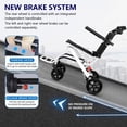 thumbnail image 4 of Birinta Portable Transit Travel Wheelchair – Folding Transport Wheelchair for Adults & Seniors, Supports 180lbs, Lightweight Aluminum Design, Ideal for Narrow Doorways, 4 of 14