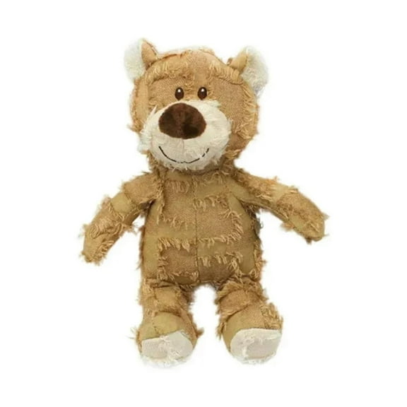 Dog Companion for Heavy Chewers - 2023 New Unbreakable Sturdy Bear Dog Toy, Durable Squeaky Dog Toy for Heavy Chewers, Unbreakable Stuffed Plush Dog Toy for Aggressive Chewers (Oak)