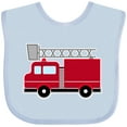 thumbnail image 3 of Inktastic Red Firefighter Fire Truck Boys or Girls Baby Bib, 3 of 4