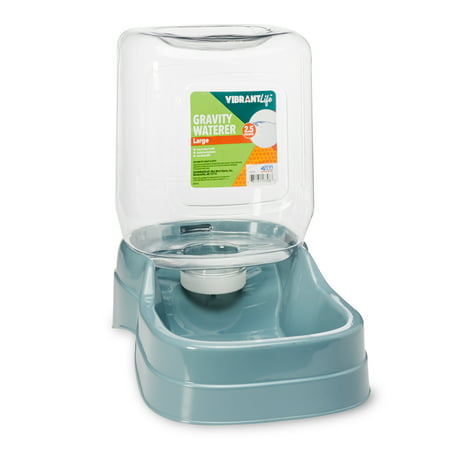 Vibrant Life Gravity Pet Waterer, Large, 2.5 Gal (Best Automatic Cattle Waterer)