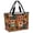 Terracotta, Tan, Black, variant on Watercolor Botanical Beach Bag for Women, Large Breathable Mesh Beach Tote Bag, Tropical Fruits Plam Trees Leaves Floral Sandproof Lightweight Travel Bags for Vacation Picnic Swimming Pool