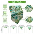 thumbnail image 5 of Boho Coastal Botanical Table Runner Linen Burlap Table Runner 72 Inches Long Summer Tropical Monstera Leaf Flowers Dresser Scarves for Kitchen Island Coffee Dining Room Party Holiday Decor 13"x72", 5 of 8