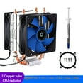 thumbnail image 3 of Radiador CPU Doble Tubo Hugtrwg X200 X58 X79 Refrigeración Por Aire, 3 of 9