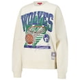 thumbnail image 2 of Women's Mitchell & Ness Cream Minnesota Timberwolves Brush Bucket Pullover Sweatshirt, 2 of 3