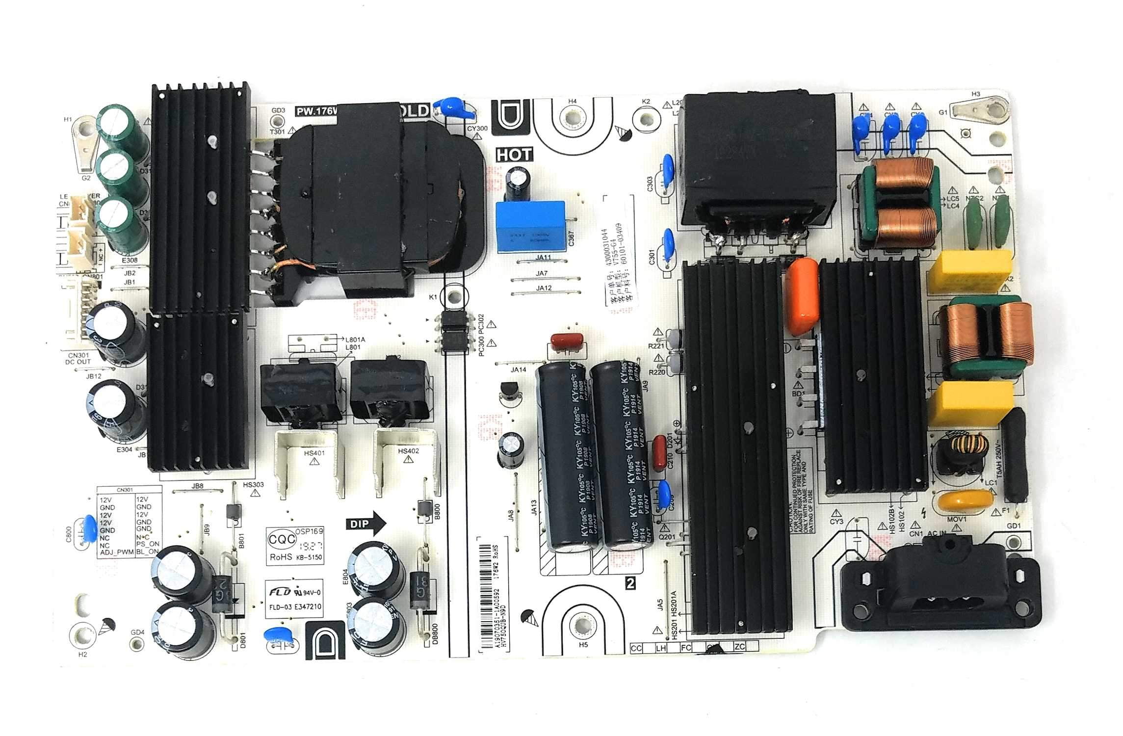 Power Supply Board Pw.176W2.672 For Vizio Tv V755G4
