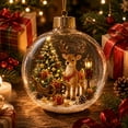 thumbnail image 4 of Clearance Glowing Christmas Story Ornament Christmas Tree Moose Decoration Hanging Ball Mini Holiday Decor for Tree Window Mantel Shelf Festive Keepsake Gift, 4 of 6