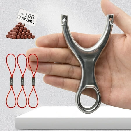 Piaoyu Outdoor Hunting Shooting Slingshot with 3pcs Rubber Bands and Clay Ammunition