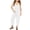 White, variant on Sherrylily Girls Casual Sleeveless Spaghetti Strap Jumpsuit Loose Fit Romper Long Pants with Pockets