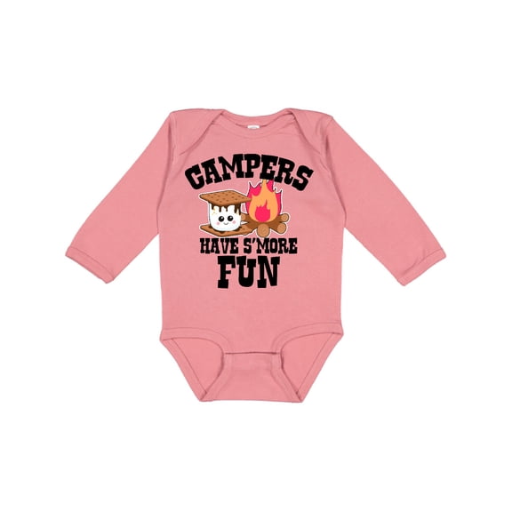 Inktastic Campers Have Smore Fun Boys or Girls Long Sleeve Baby Bodysuit
