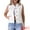 White, variant on DARING DIVA Women's Denim Vest Button Down Sleeveless Jean Jacket S Dark Blue