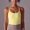 Yellow, variant on Aloohaidyvio Womens Scoop Neck Longline Sports Bra - U Back Adjustable Straps Workout Crop Tank Top