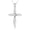 Style 02, variant on Diamond Cross Pendant Necklace for Women 925 Sterling Silver Lab Grown Diamond Jewelry Gifts D Color VVS Clarity