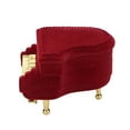 thumbnail image 4 of Joyero portátil con forma de piano, ideal para guardar pendientes, collares, anillos, regalos y viajes., 4 of 14