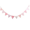 thumbnail image 4 of FESTFENDS 1Set Triangle Pennant Banner Pink Floral for Baby Shower and Indoor Decor Hanging Decorations, 4 of 8