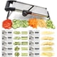 thumbnail image 3 of Mandolina ajustable para cortar verduras Ideal para cortar alimentos, frutas y verduras Mandolina para cortar en juliana Guantes a prueba de cortes Acero inoxidable, 3 of 4