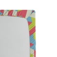 thumbnail image 2 of Ambesonne Geometric Fitted Sheet, Psychedelic Gradient, Full Size, Dried Rose Apple Green, 2 of 2