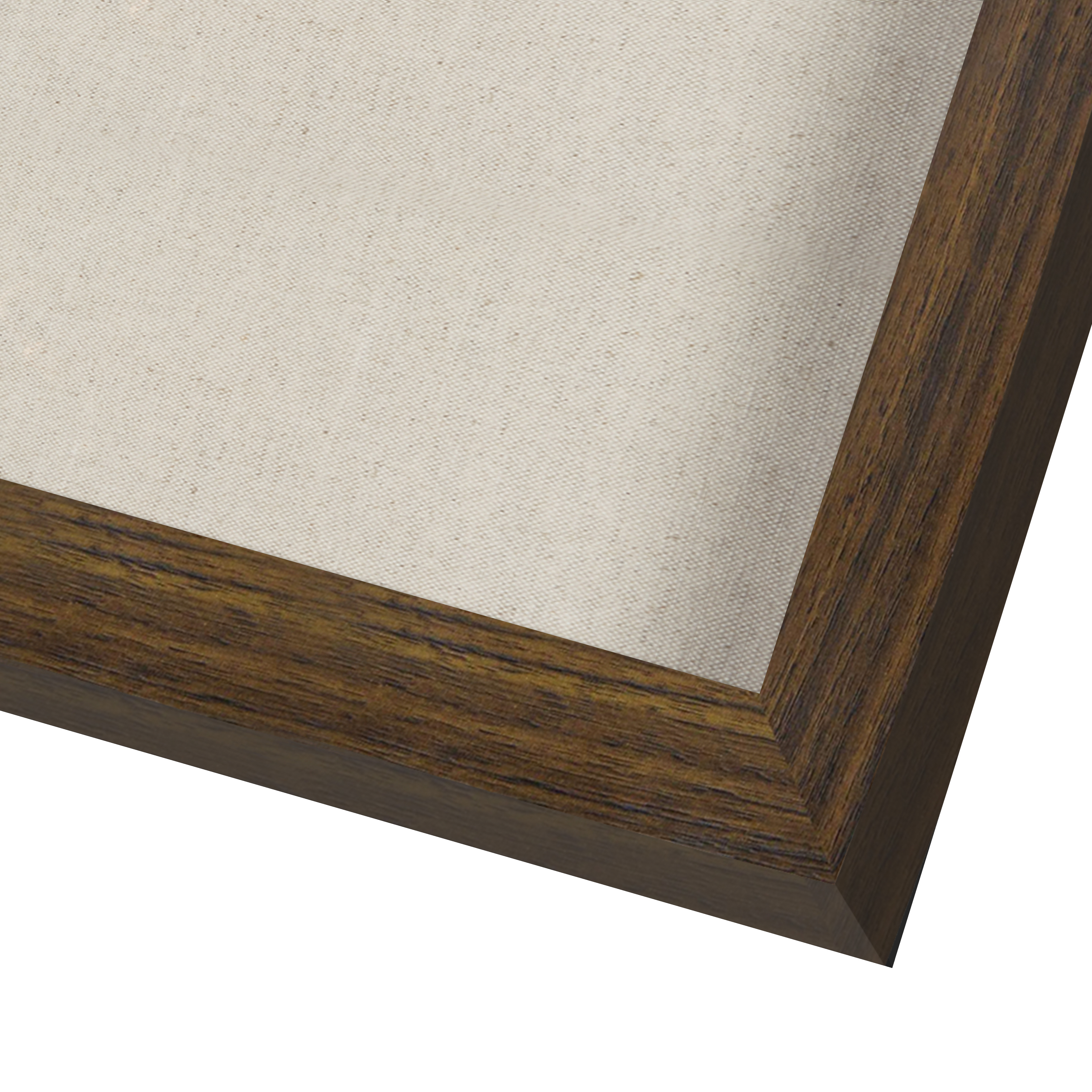 Americanflat 11x14 Shadow Box Frame in Walnut with Soft Linen Back - Composite Wood with Polished Glass for Wall and Tabletop