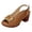 Khaki, variant on Rokment Metallic Gold Buckles Platform High Heels Dressy Sandals for Women Ladies Trendy Casual Leather Open Toe Chunky Block Heeled Slingback Dress Summer Shoes Beige Size 6.5