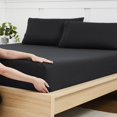 thumbnail image 1 of Sábana bajera ajustable Sweet Home Collection Twin XL negra, 1 of 5