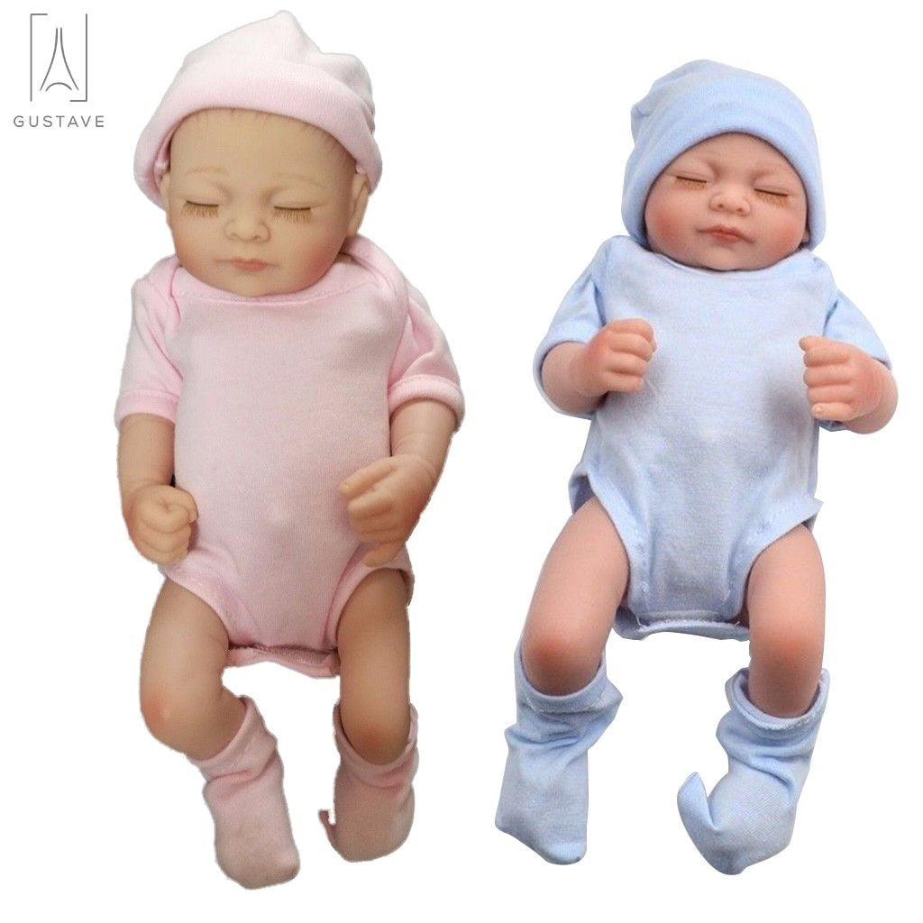 Twins Reborn Baby Dolls Lifelike Preemie Baby 16" Boy+Girl Great Gifts for Kids 