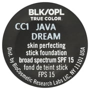 BLK/OPL True Color Skin Perfecting Stick Foundation SPF 15, Multi Use, Skin Like Finish, Java Dream, 0.5 oz