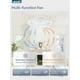 thumbnail image 3 of Ventilador de techo LEDIARY de 24 pulgadas, montaje empotrado, luz regulable, blanco, 3 of 8