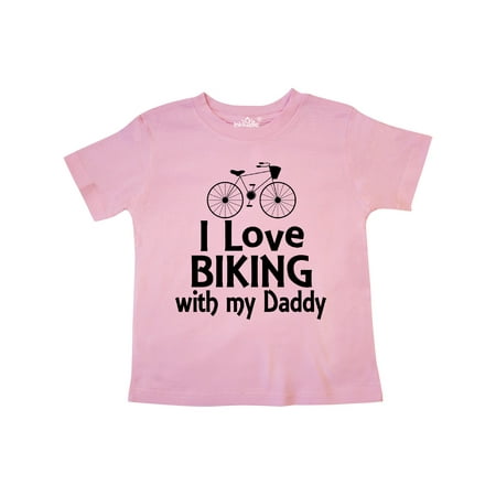 

Inktastic I Love Biking with Daddy Gift Toddler Boy or Toddler Girl T-Shirt