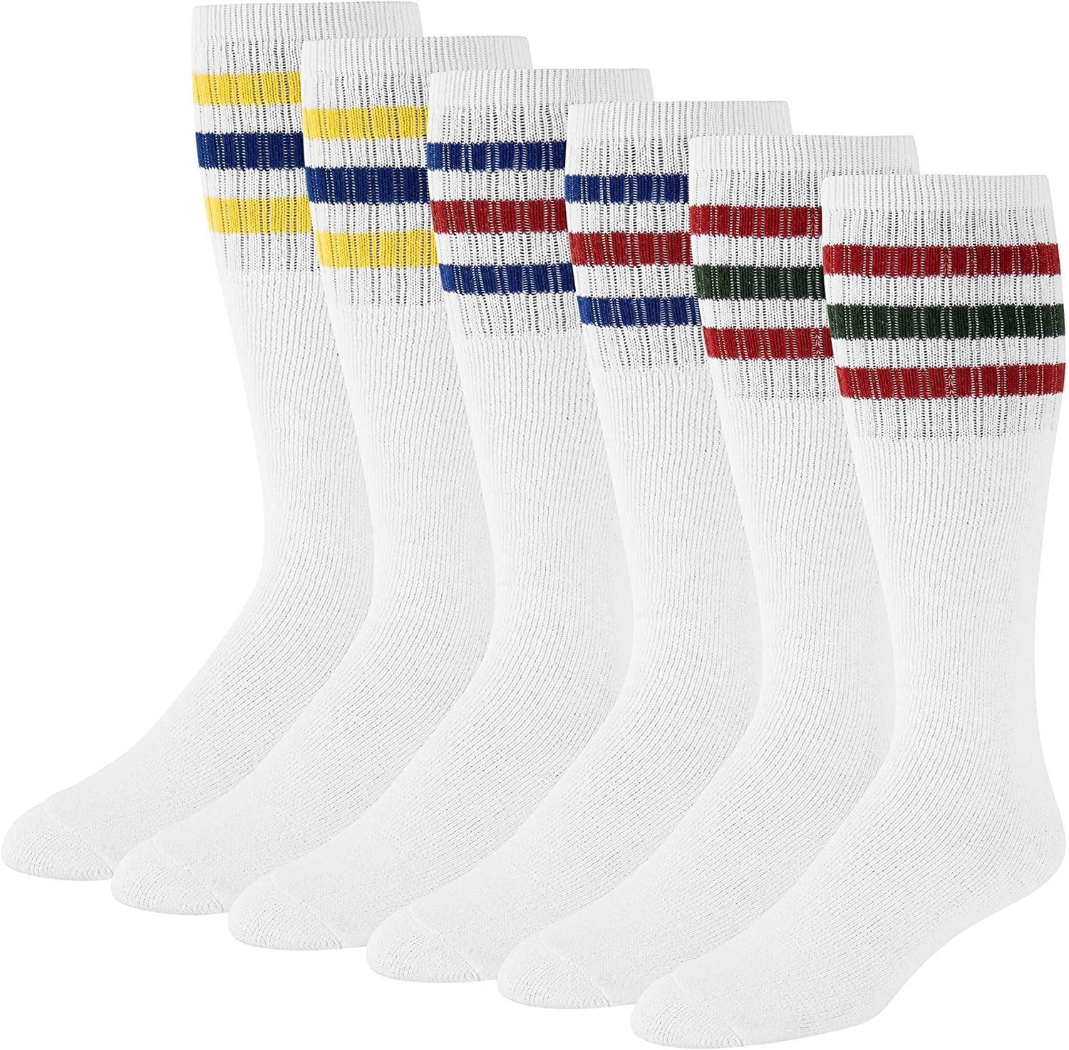 tube socks with stripes