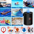 thumbnail image 4 of 2024 Portable Air Pump with Camping Lantern,Small Rechargeable Pump,Inflator/Deflator & LED Light,Air Mattresses,Bounce Houses,air beds,Inflatable Pools,Swimming Rings,Camping,Emergency, 4 of 7