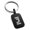 Black, variant on Stainless Steel Letter J Initial Empire Monogram Engraved Small Rectangle Dog Tag Charm Keychain Keyring