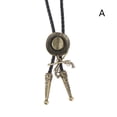 thumbnail image 1 of Chapeau de Cowboy Alliage Bolo Cravate en Cuir Long Collier, 1 of 18