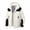 White, variant on Men's Color Block Loose Casual Warm Windproof Waterproof Long-Sleeve Outerwear With Detachable Hood Leisure Oversize Jackets for Men