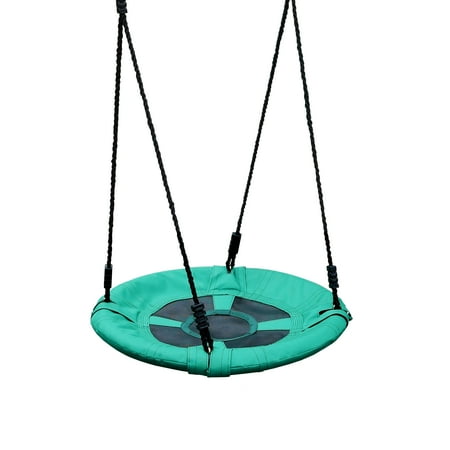 Gorilla Playsets Eclipse Swing - Large - Green with Black Ropes