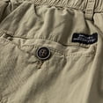 thumbnail image 5 of Eryao Mens Workwear Cargo Shorts Casual Elastic Waist Short Pants with Pockets Lightweight Baggy Outdoor Shorts,Khaki,30, 5 of 9