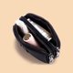 thumbnail image 4 of Cartera de cuero negra para mujerNavy-DoubleBeeZipper-Wallets-SimpleandCuteMiniWalletsforWomen, 4 of 5